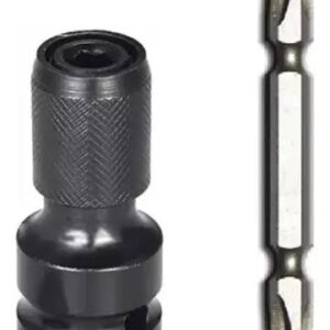 ADAPTADOR - CUADRADO DE 1/2" A  HEXAGONAL DE 1/4"