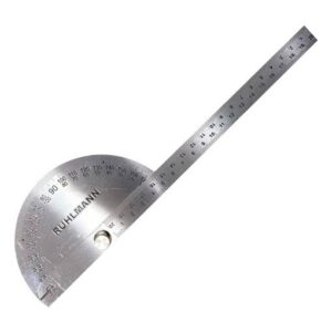 REGLA C/ TRANSPORTADOR INOX 20CM