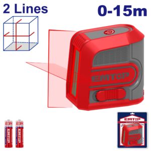 Nivel Laser Rojo 15Mt - 2 Lineas Esle1M03