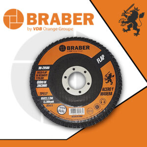 Disco Flap Zirconio 115Mm Gr.100 Braber Z115100