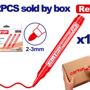 Marcador Permanente Rojo Punta Emjm1503